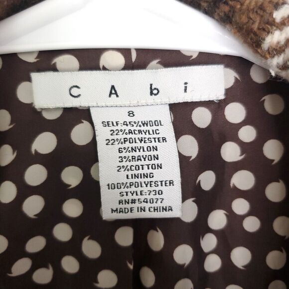 Cabi Coat Womens 8 Wool Blend Y2K Clueless Tie Waist Peacoat Twee Preppy - Picture 5 of 9